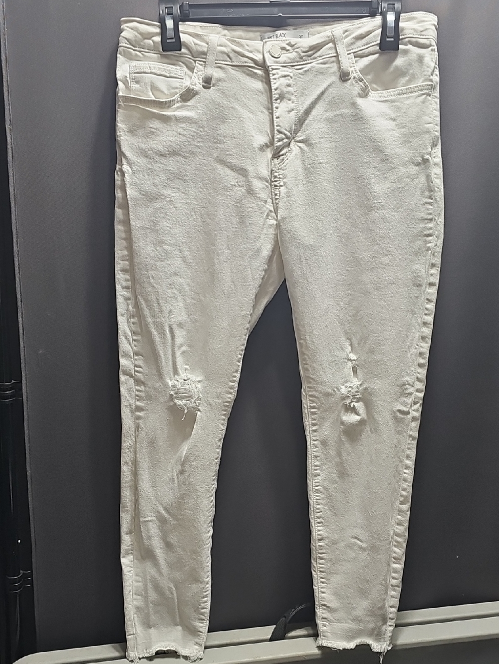 Just Black White Denim Jeans